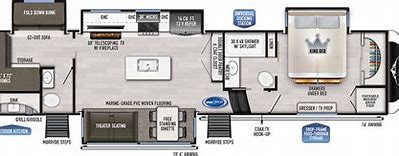 2023 EAST TO WEST RV AHARA 325RL, , floor-plans-day image number 0